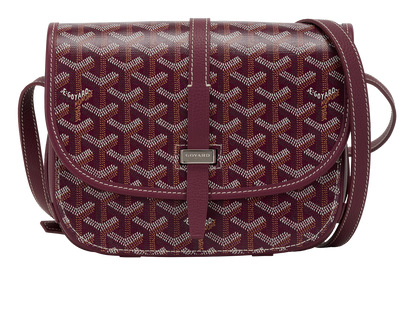 Belvedere II PM Messenger, &pound;1,500, Handbags, Burgundy, Coated Canvas, Front view